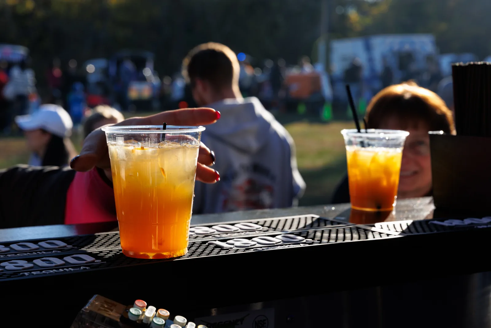 A custom mobile bar built for event service