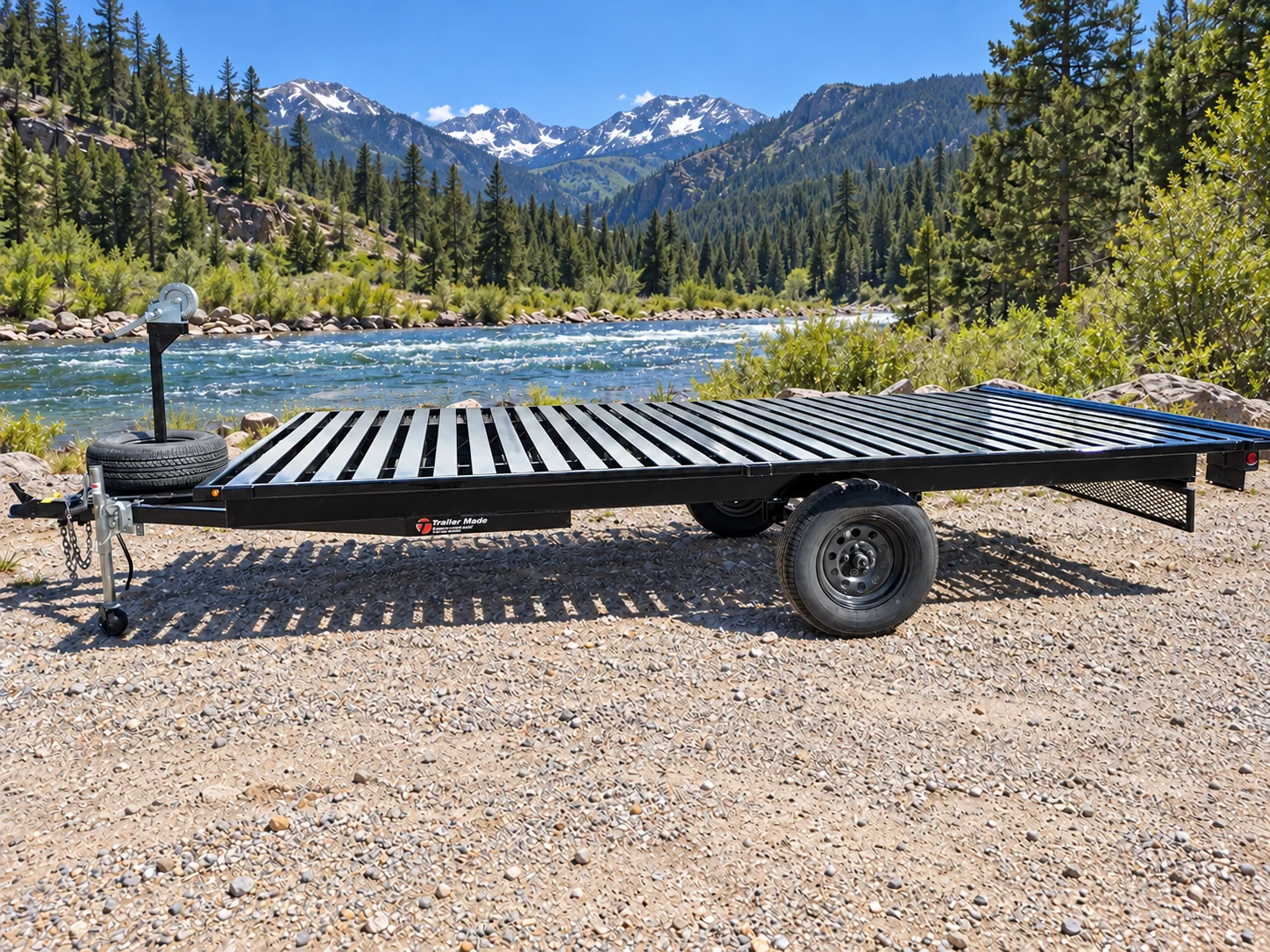 Illustrative raft trailer storage concept